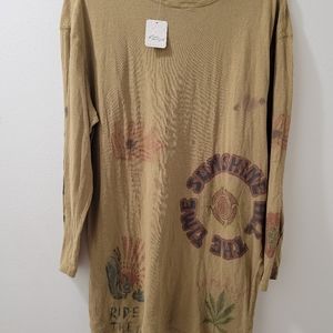 Free people "painted on" tee xs